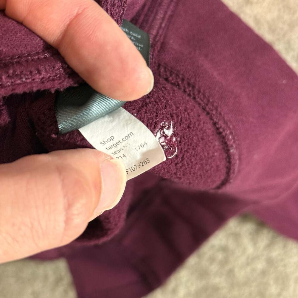 Champion Target Burgundy Fleece Crewneck Sweatshirt Womens Small Pullover - Picture 8 of 8